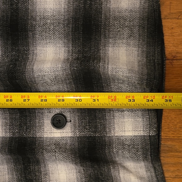 A.N.A. BRAND WOMEN'S BLACK AND WHITE PLAID FLANNEL PLUS SIZE JACKET SIZE 1X - Picture 14 of 16